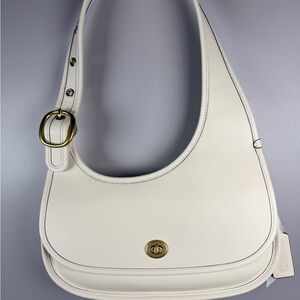 Coach Cashin Carry Limited Re-Edition White Chalk Shoulder Bag Brass Hangtags